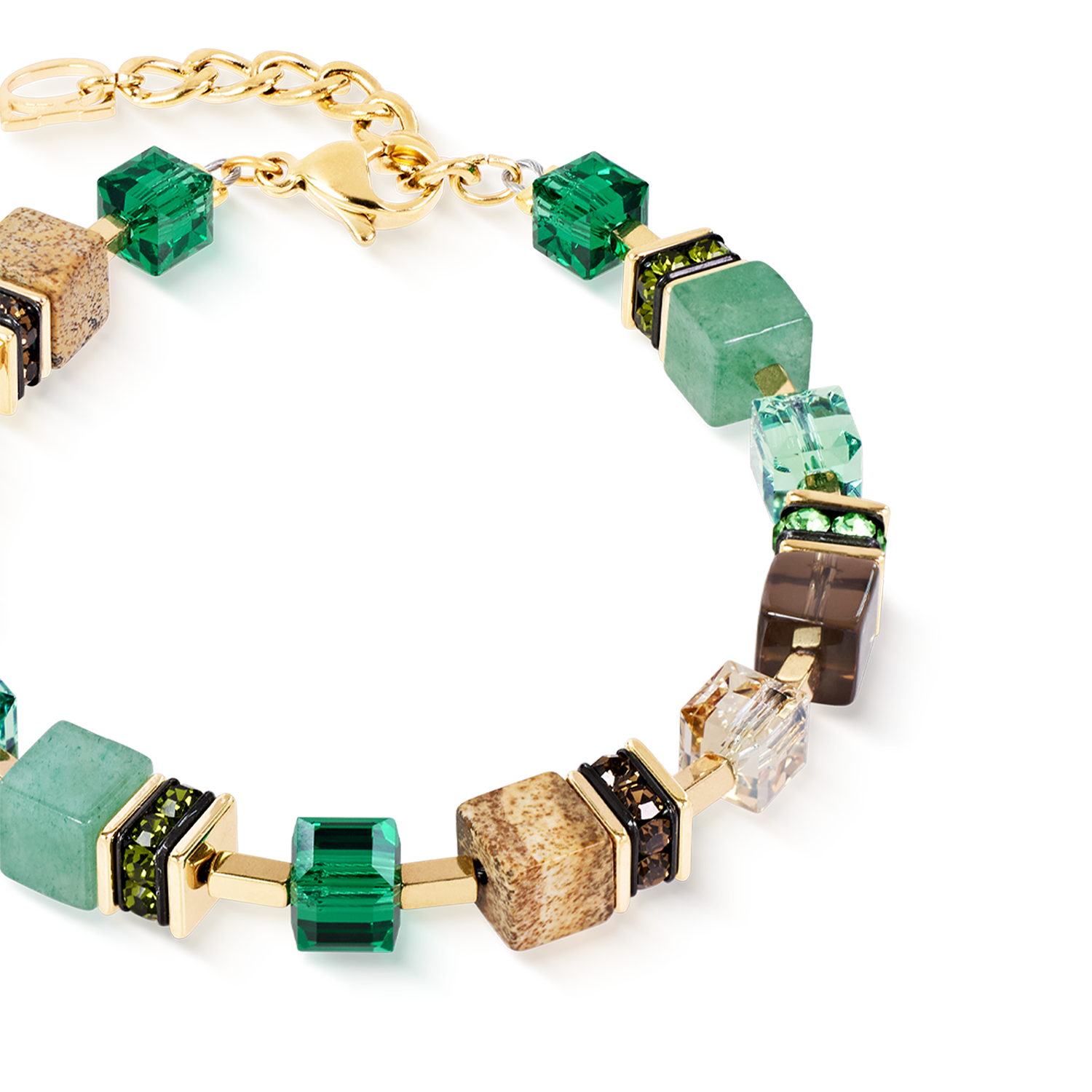 GeoCUBE® Precious Statement Bracelet Emerald Garden