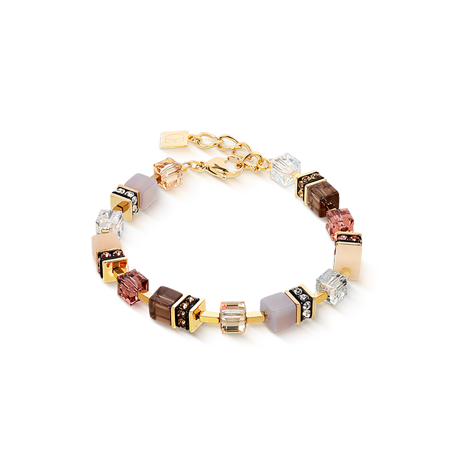 GeoCUBE® Precious Statement bracelet golden Blush