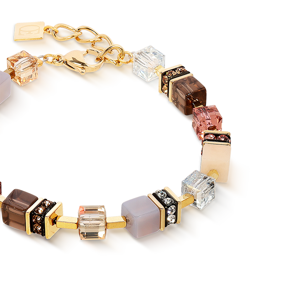 GeoCUBE® Precious Statement bracelet golden Blush