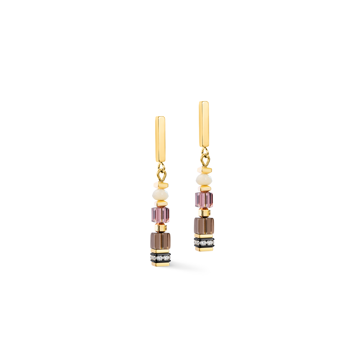 GeoCUBE® Precious Grace Earrings Rose Smoke