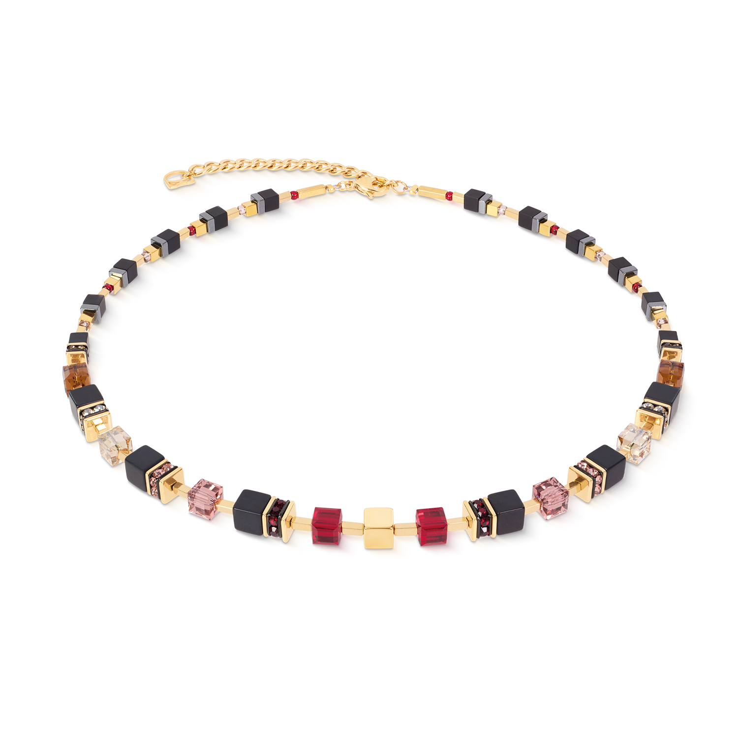GeoCUBE® Precious Classic Necklace Ruby Noir