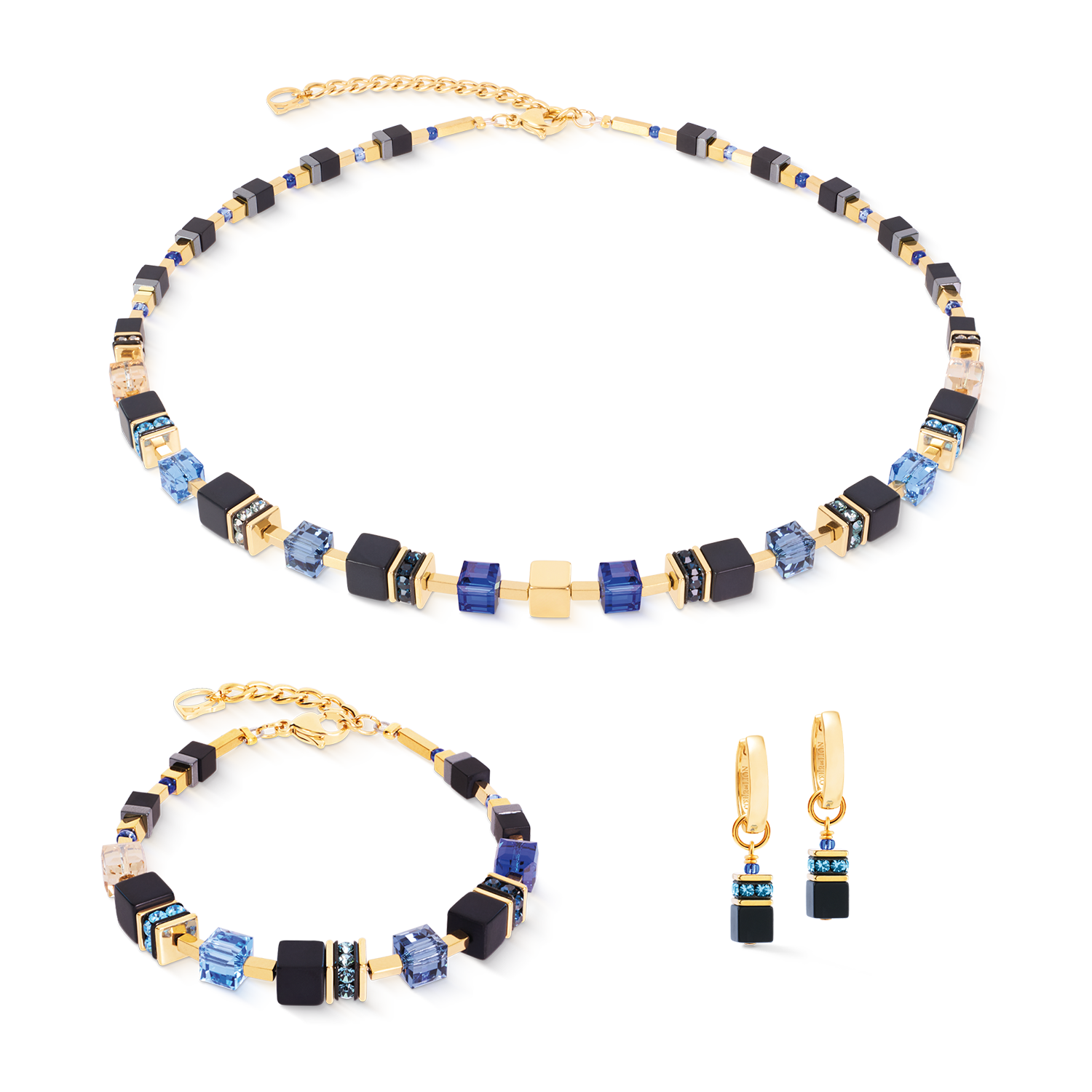GeoCUBE® Precious Classic Necklace Midnight Blue
