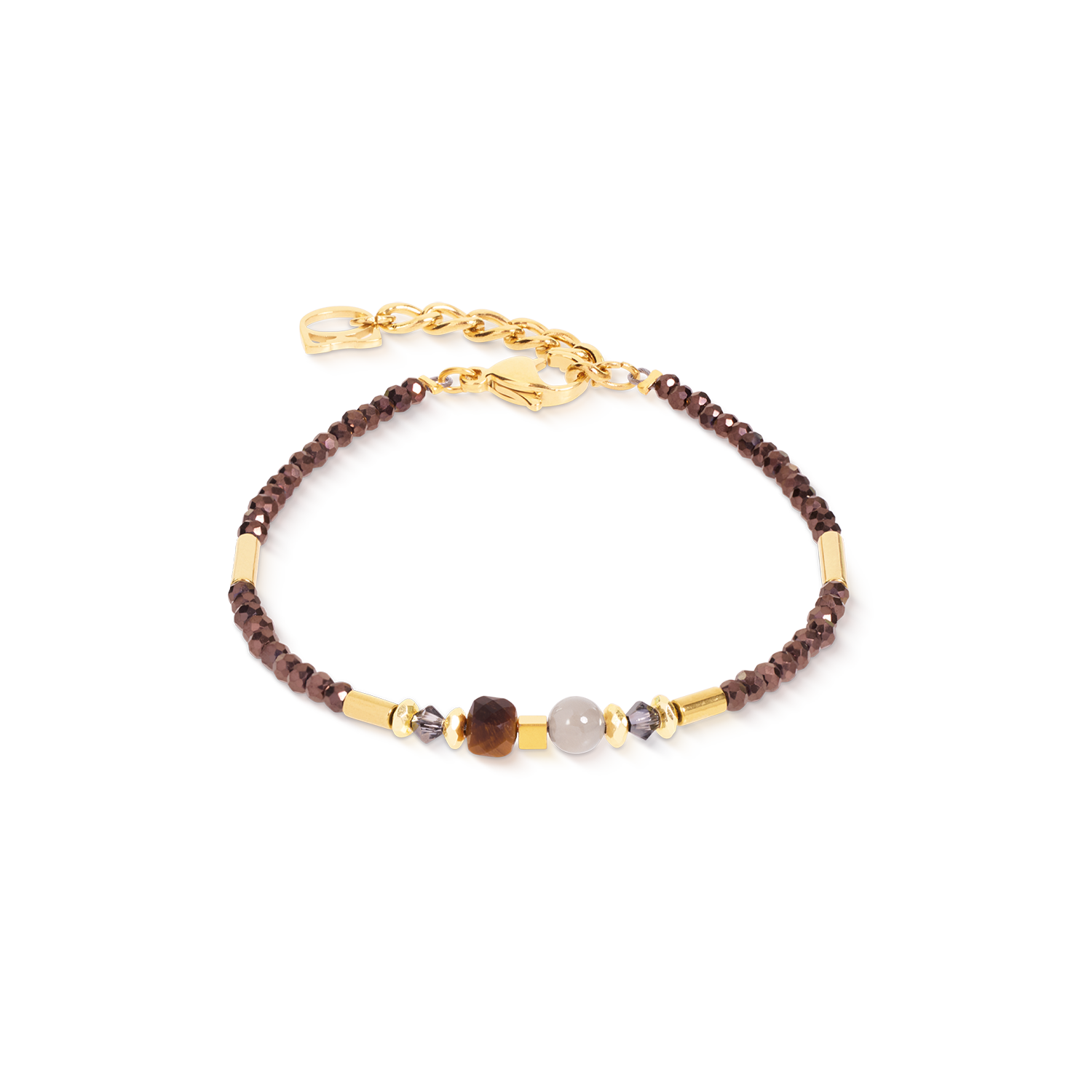 Bracelet Cube Balance Golden Hazel