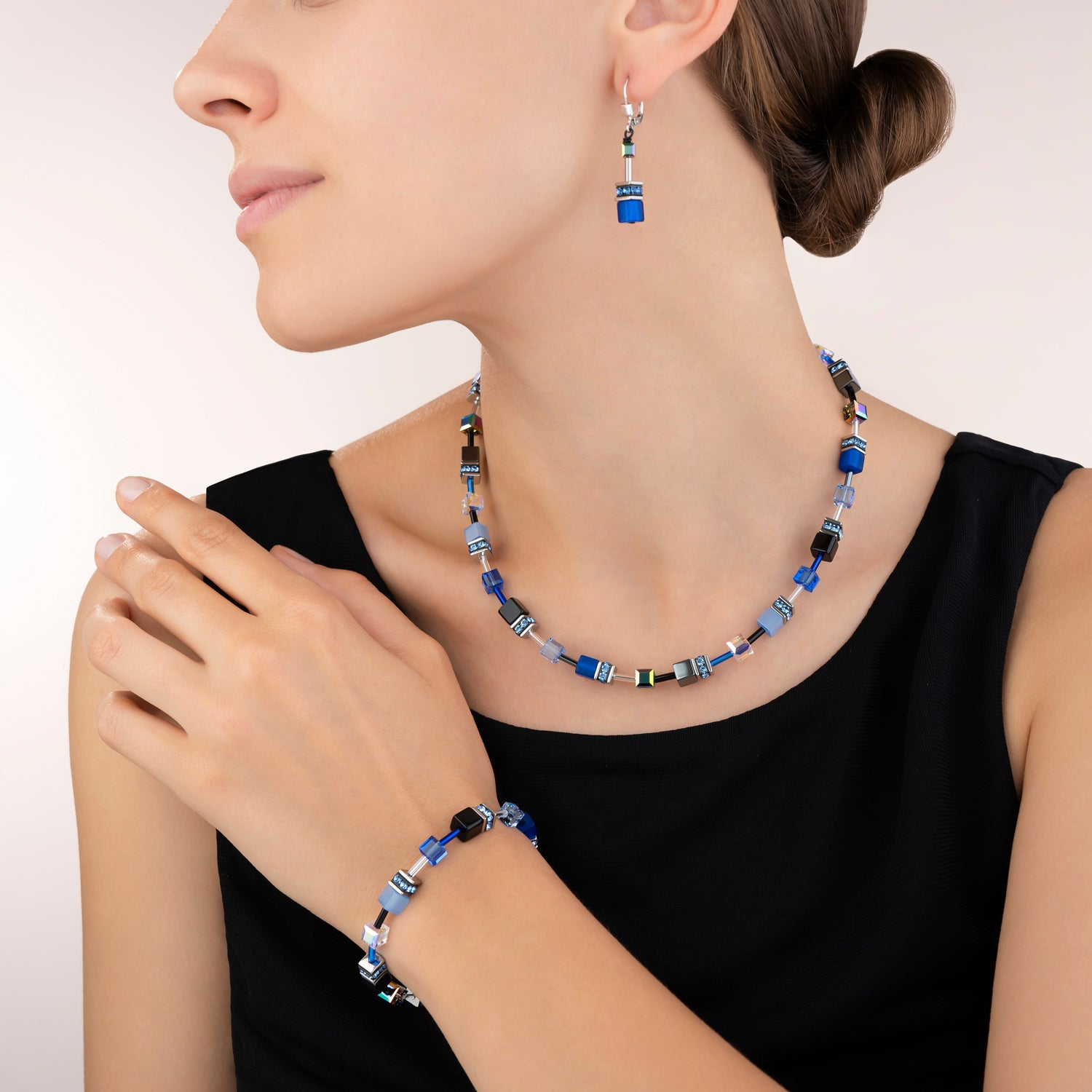GeoCUBE® Necklace cobalt blue