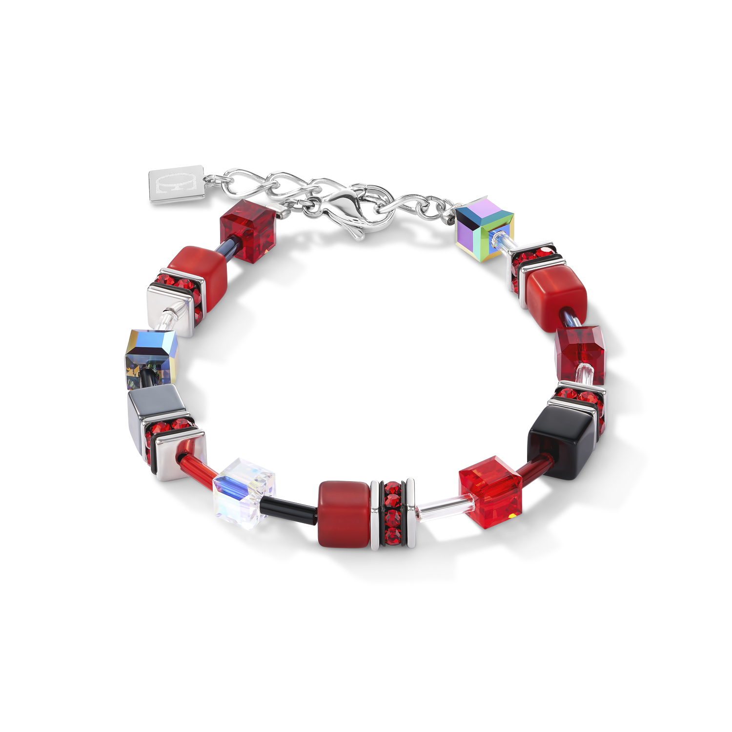 GeoCUBE® Bracelet red-haematite