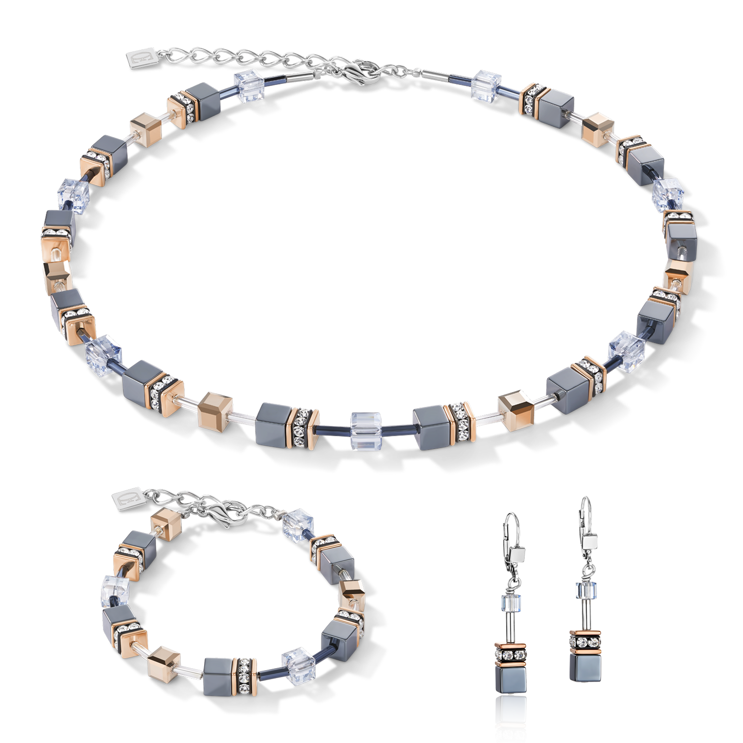 GeoCUBE® Necklace ice blue