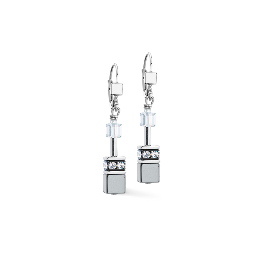 GeoCUBE® earrings platinum