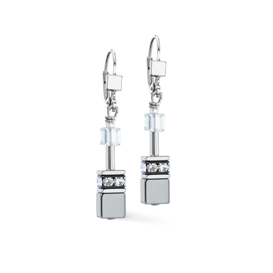 GeoCUBE® earrings platinum