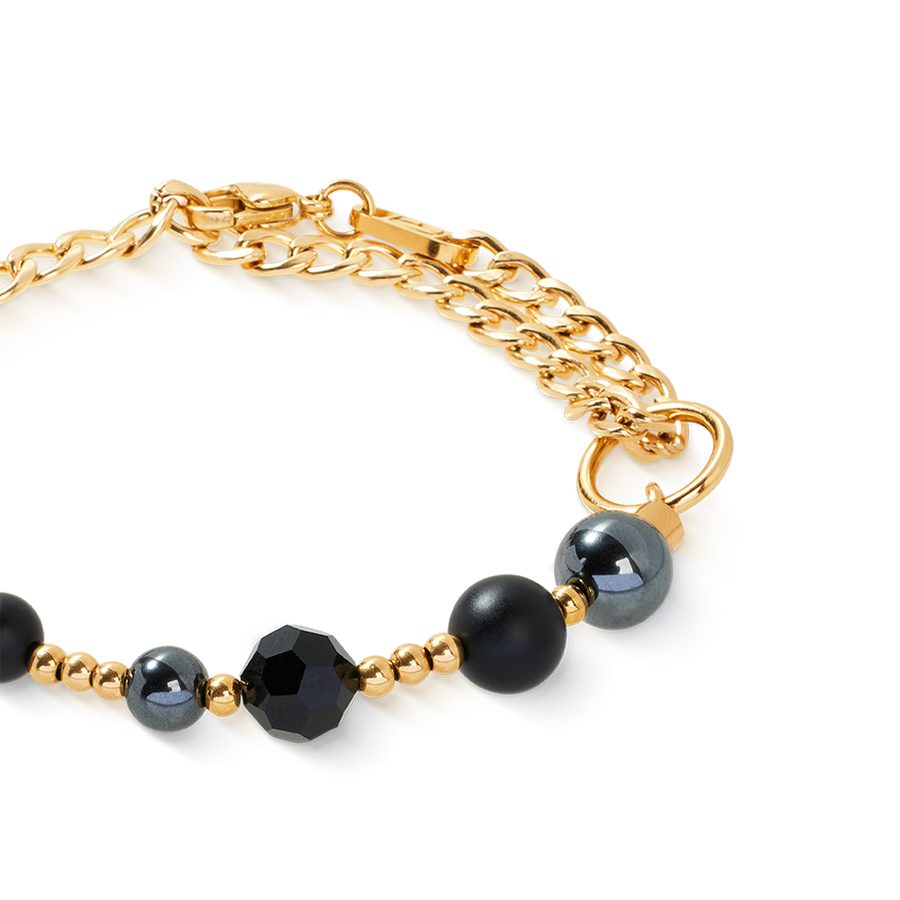 Bracelet Pure Spheres gold-black