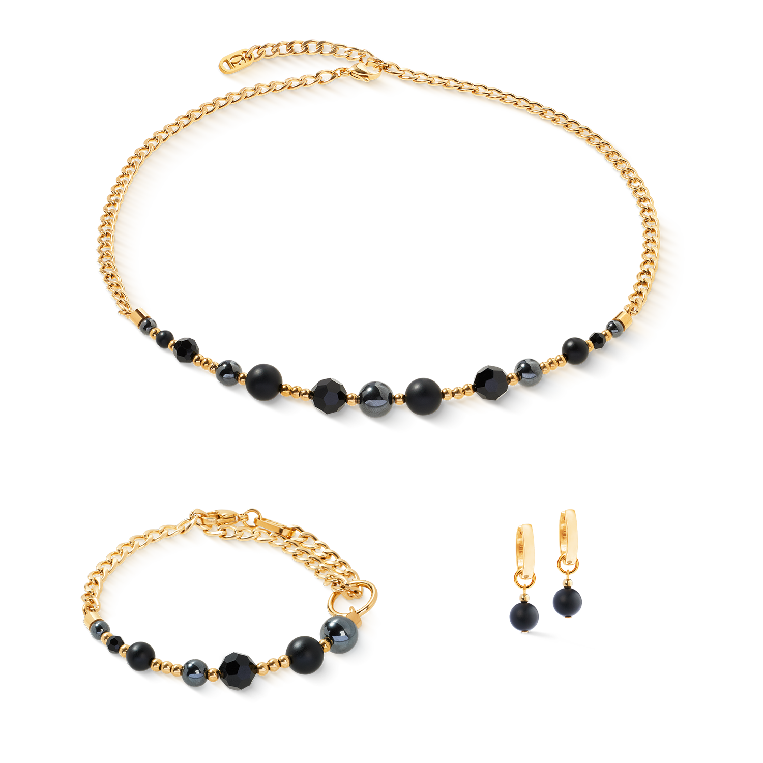 Bracelet Pure Spheres gold-black