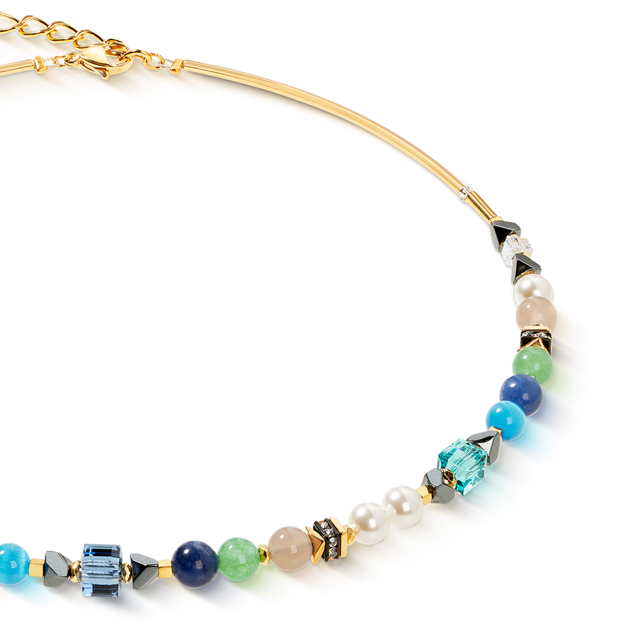 Necklace Precious Shape Mix green-turquoise