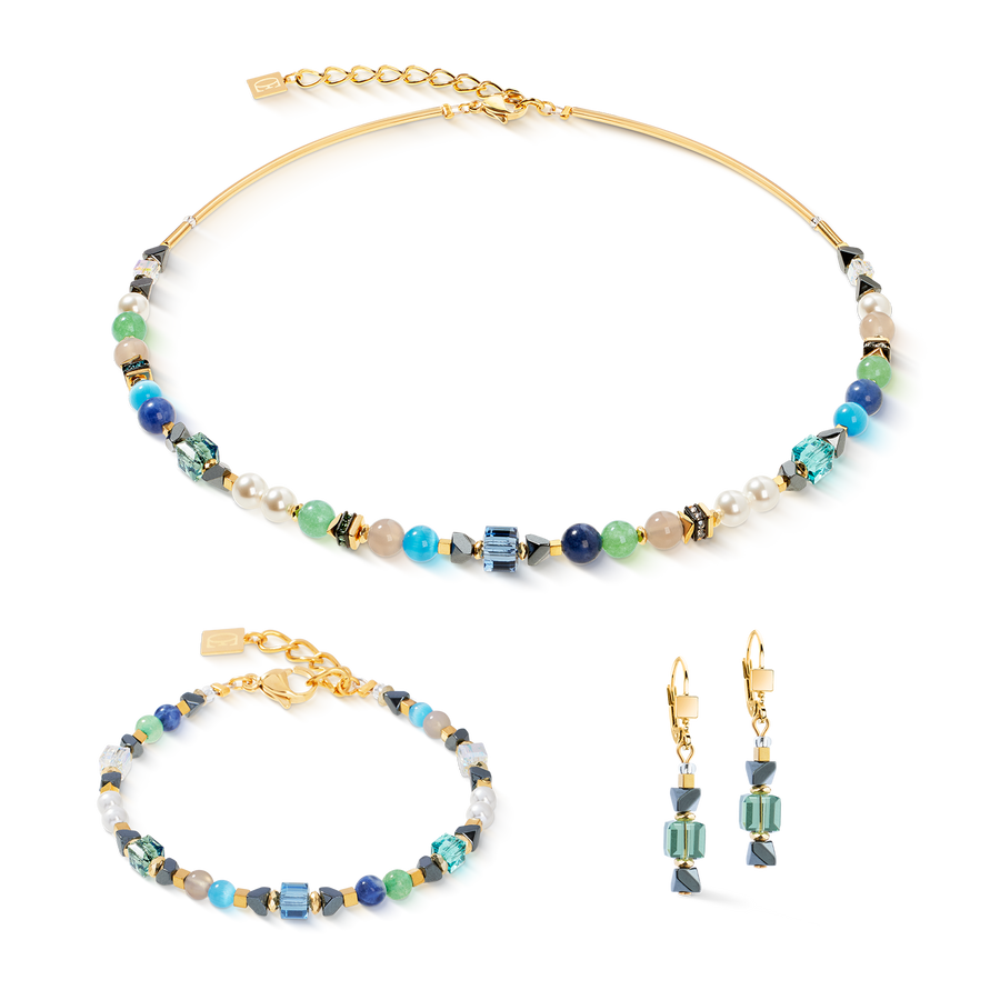 Bracelet Precious Shape Mix green-turquoise