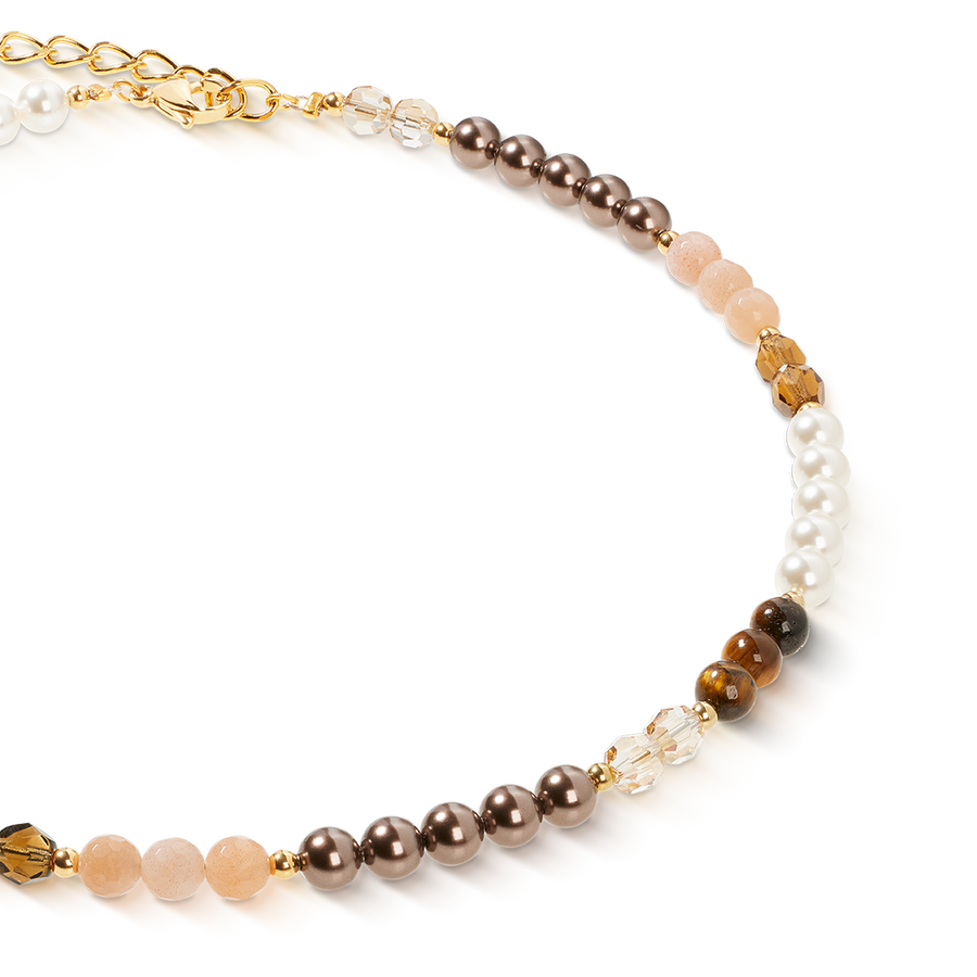Precious Elysia necklace gold-brown