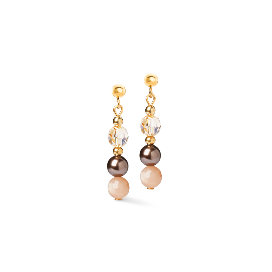 Earrings Precious Elysia gold-brown