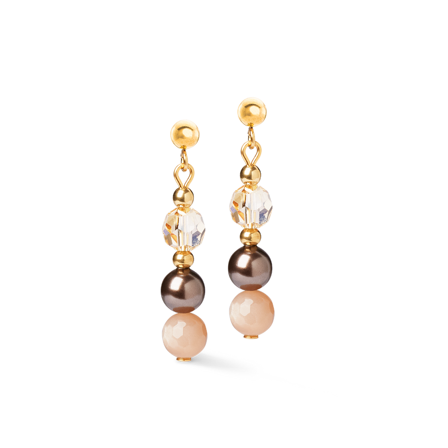 Earrings Precious Elysia gold-brown