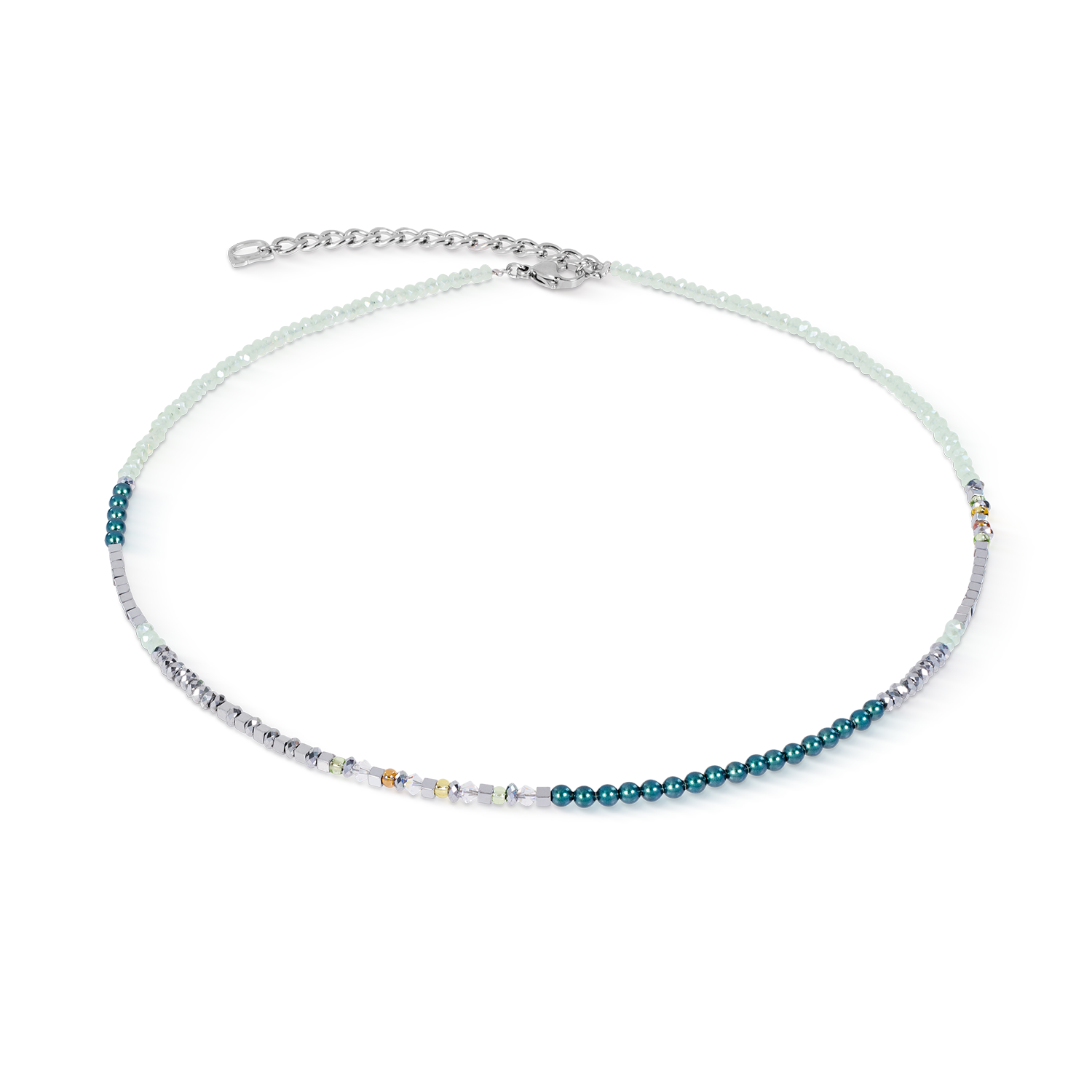 Necklace Fusion Offset Graphic green-petrol