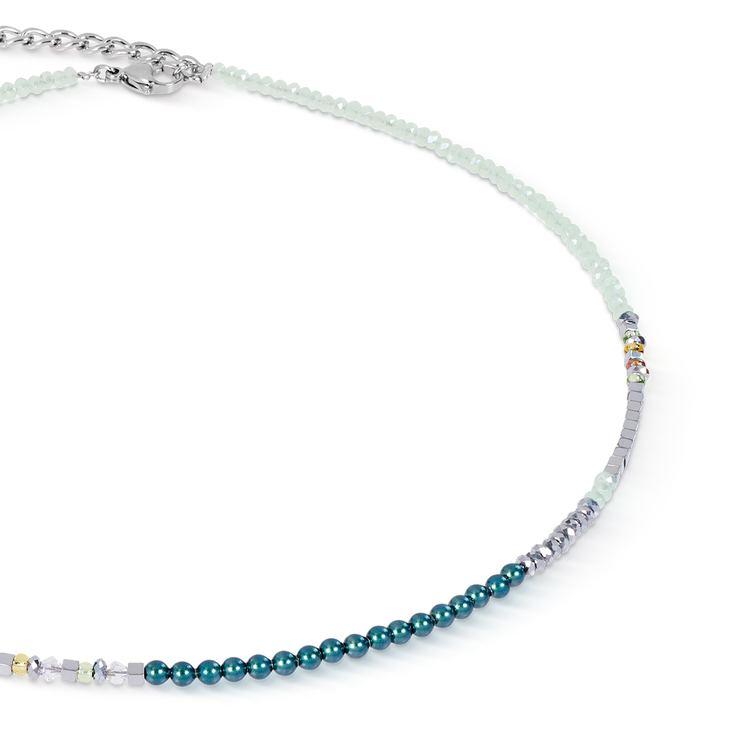 Necklace Fusion Offset Graphic green-petrol