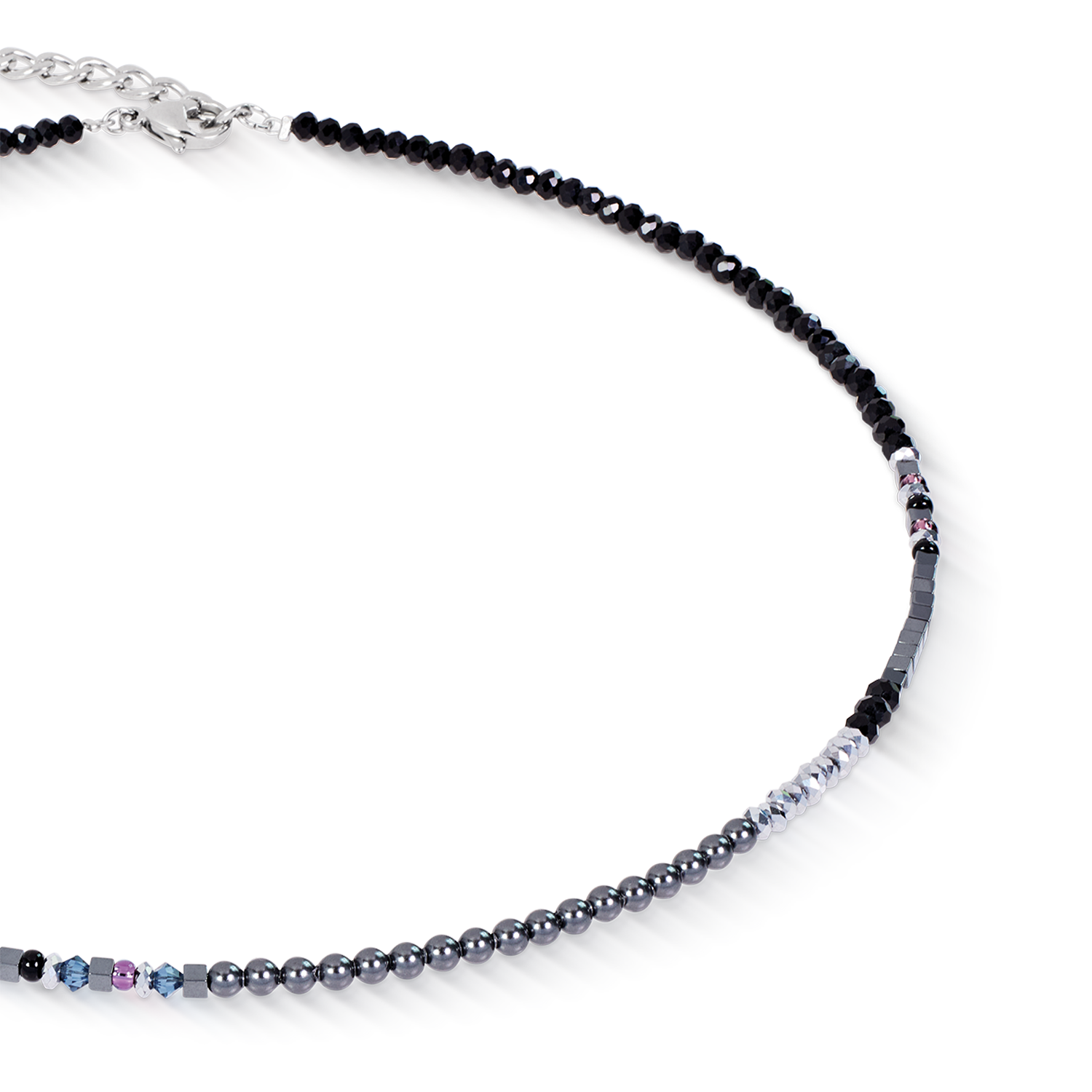 Necklace Fusion Offset Graphic grey-black