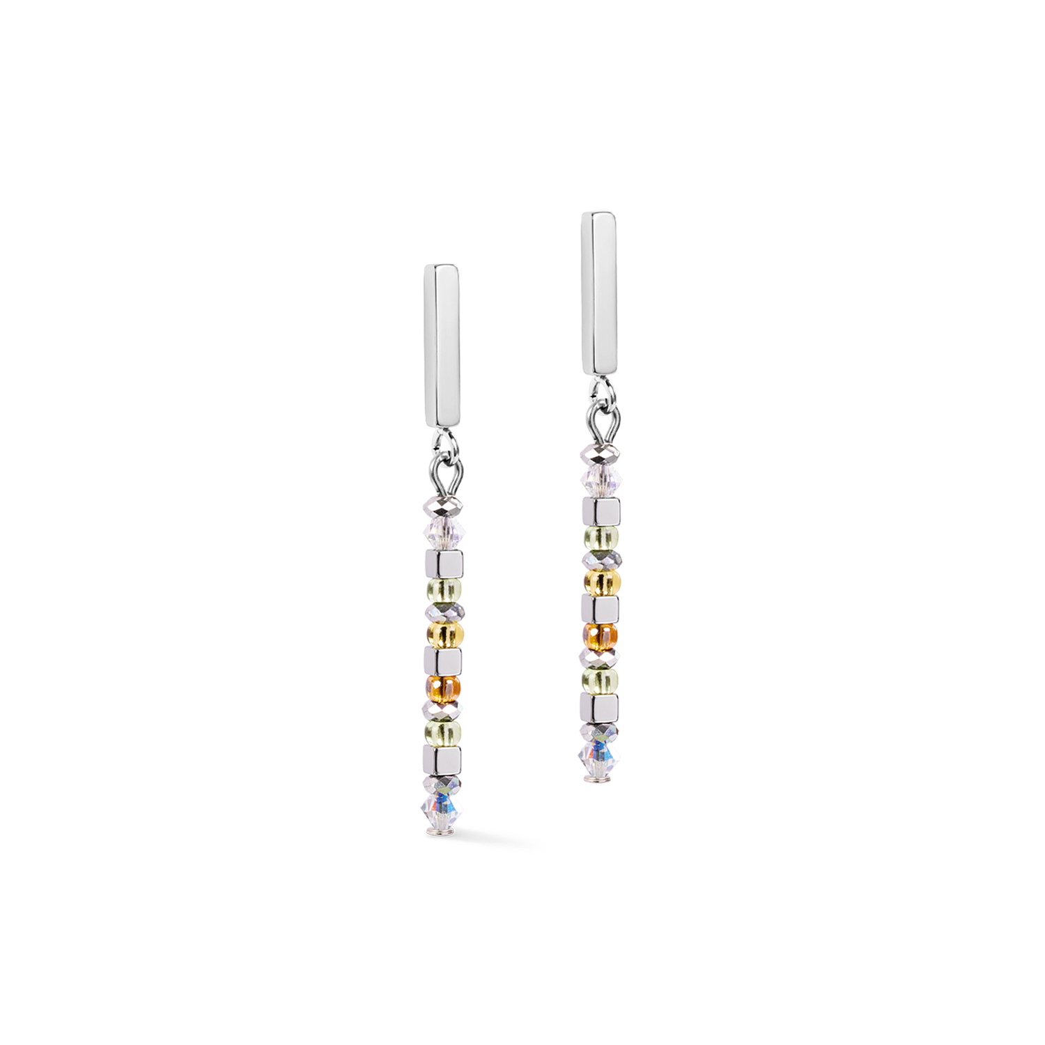 Earrings Fusion Offset Graphic green-petrol