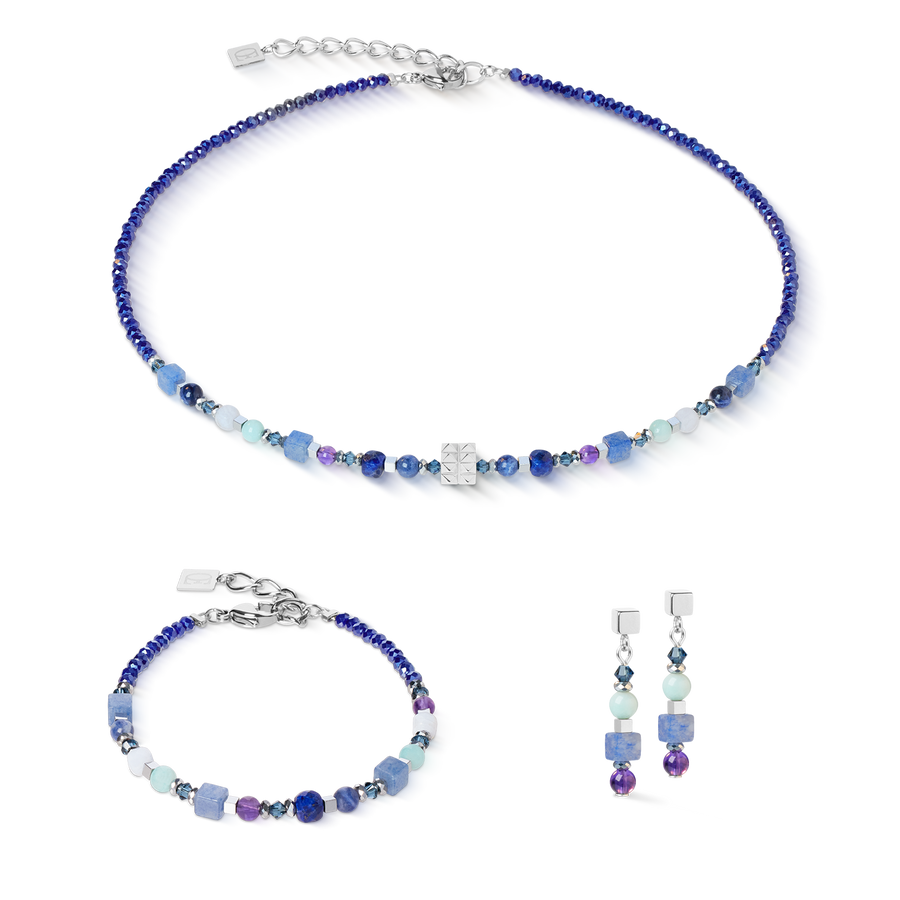 Earrings Shape Mix Spikes Blue Moon