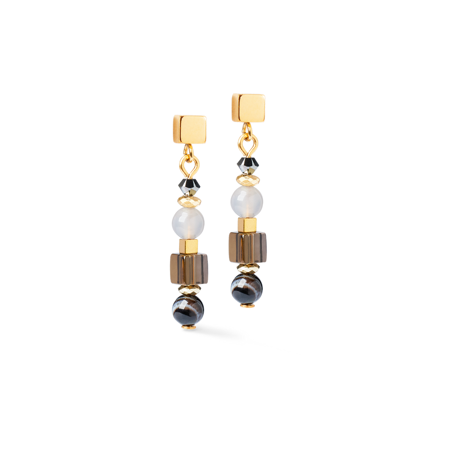 Earrings Shape Mix Spikes Smoky Glow
