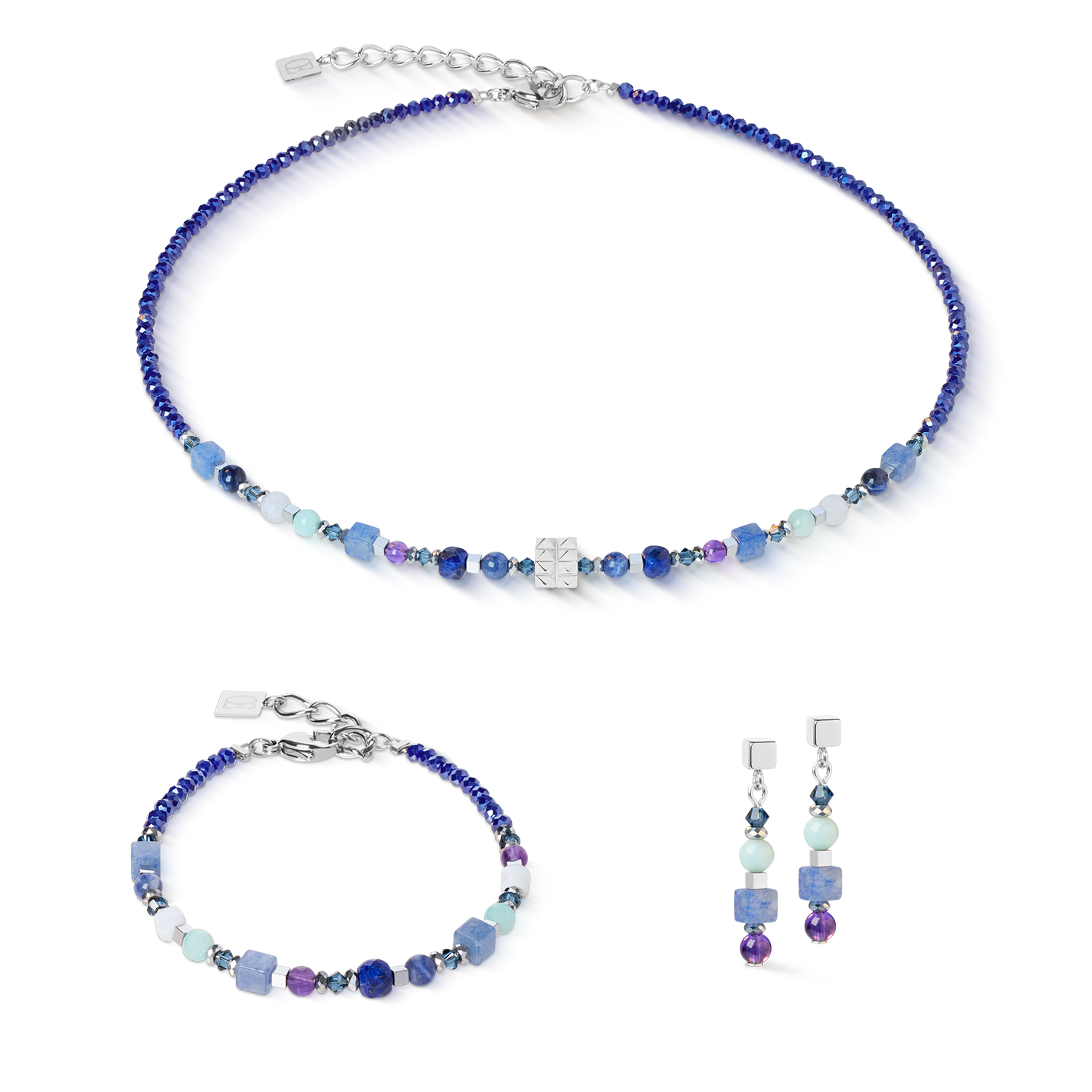 Bracelet Shape Mix Spikes Blue Moon