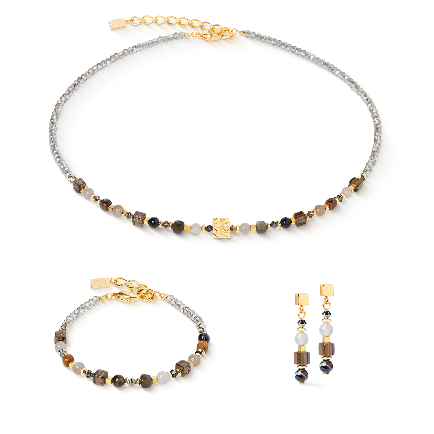 Bracelet Shape Mix Spikes Smoky Glow