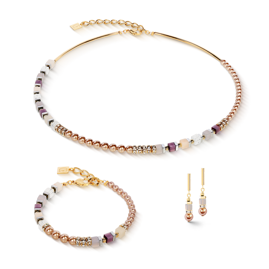 Precious Fusion Offset earring champagne-blush