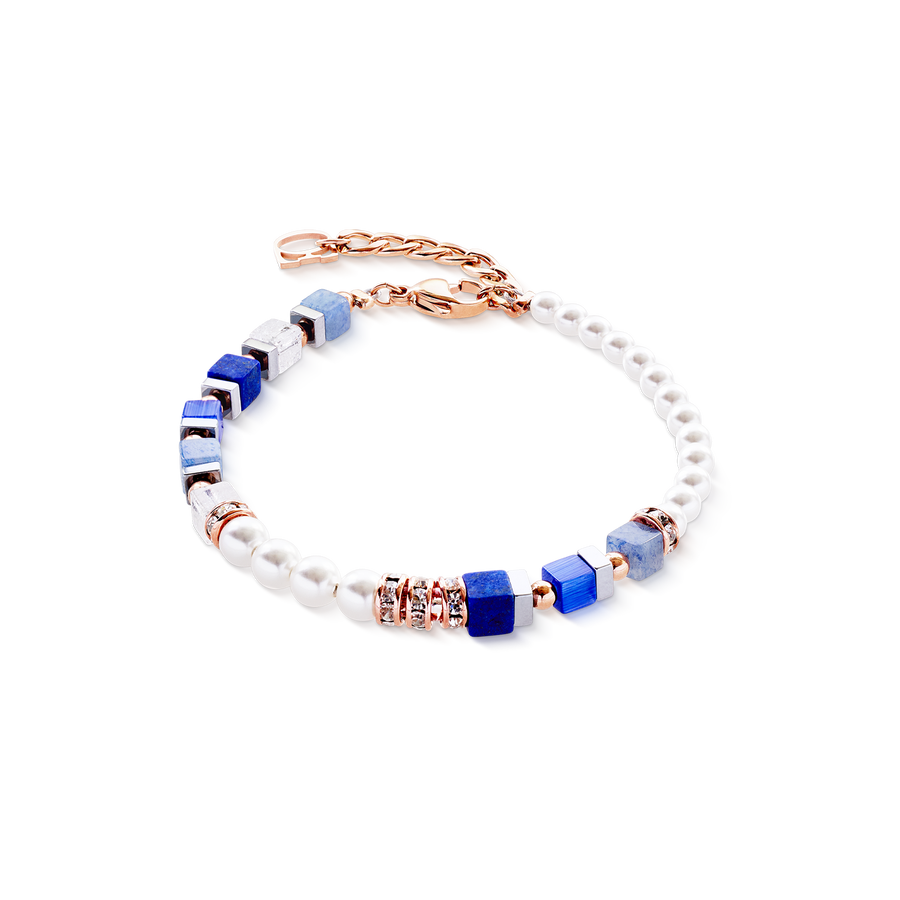 Precious Fusion Offset bracelet rose gold-blue – COEUR DE LION (UK-WORLD)