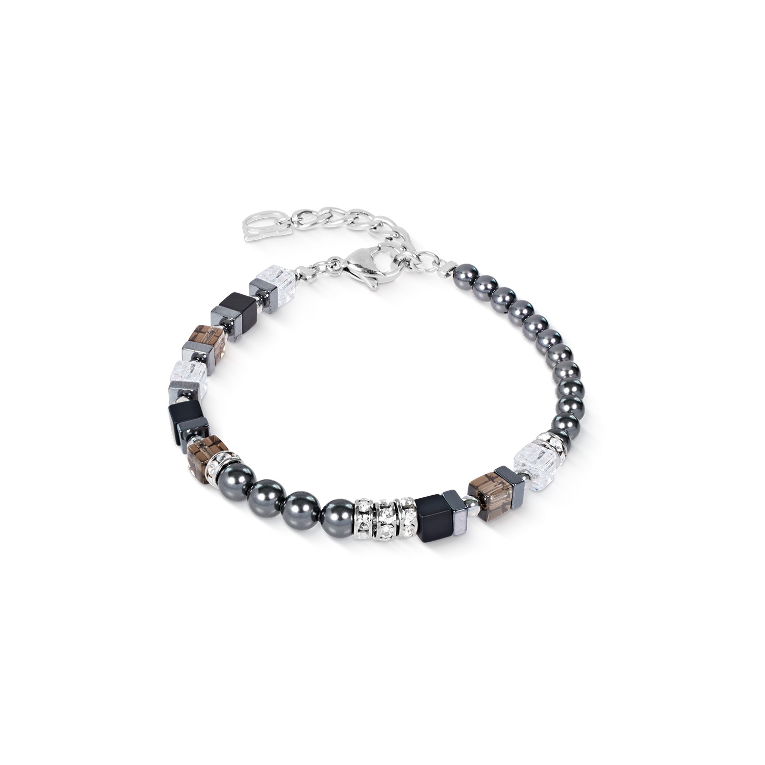 Bracelet Precious Fusion Offset grey-silver