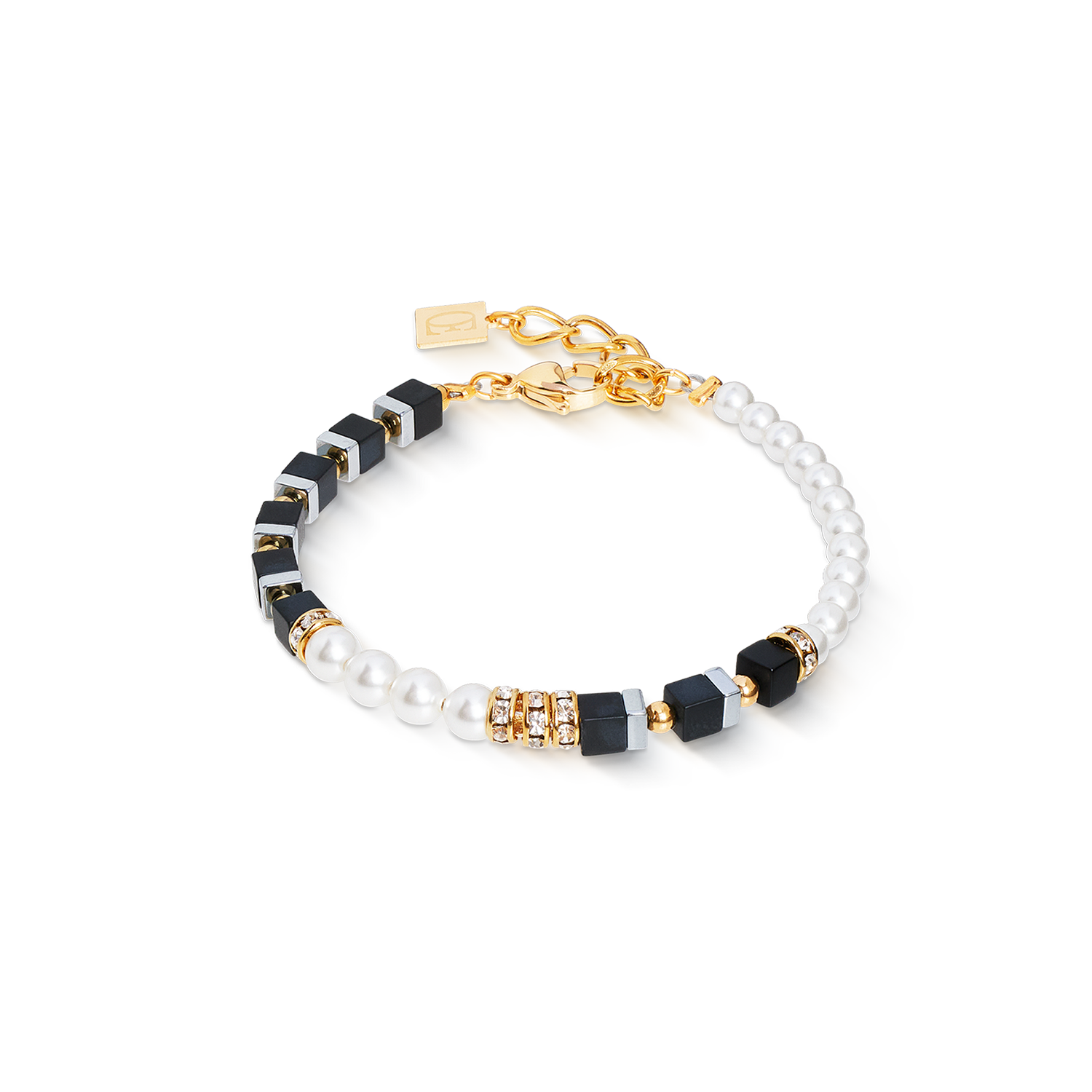 Precious Fusion Offset bracelet black-pearl