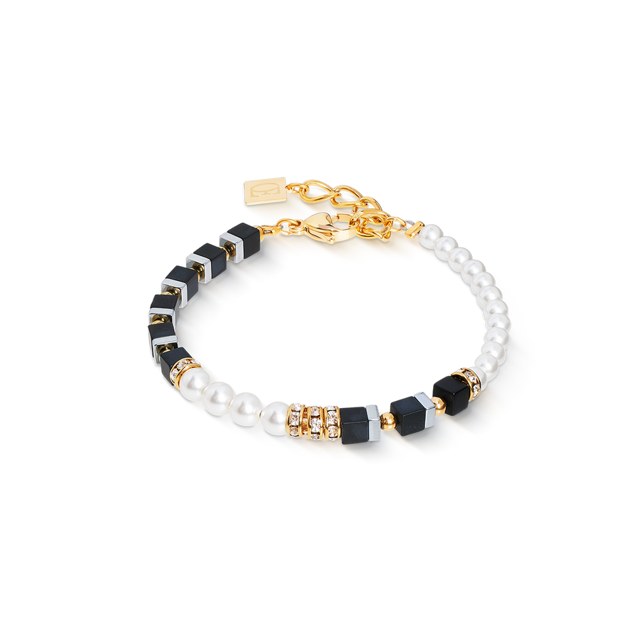 Precious Fusion Offset bracelet black-pearl