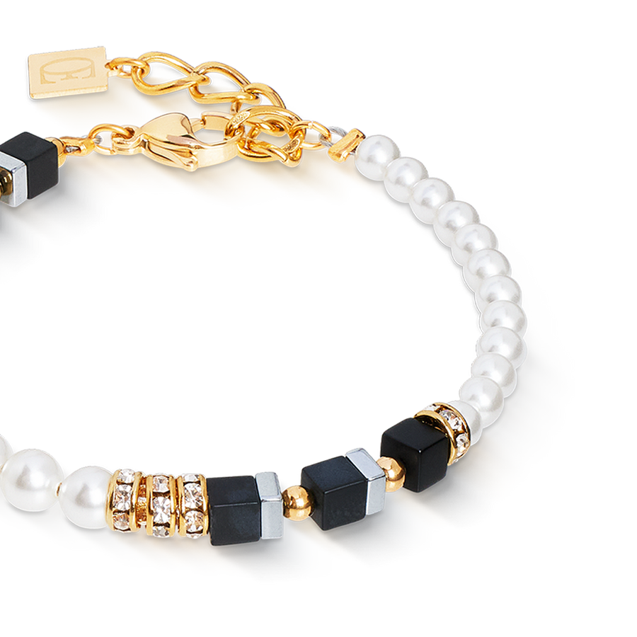 Precious Fusion Offset bracelet black-pearl