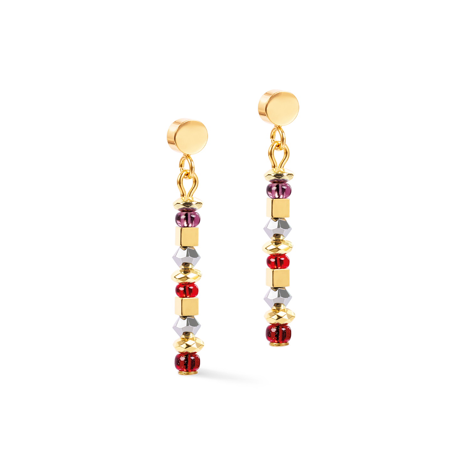 Earrings Golden Whisper brown-red