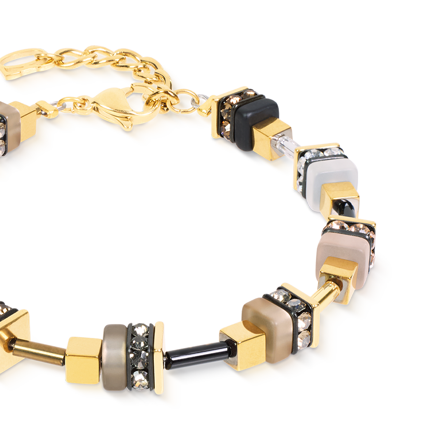 Bracelet Urban Nature Cube beige-gold
