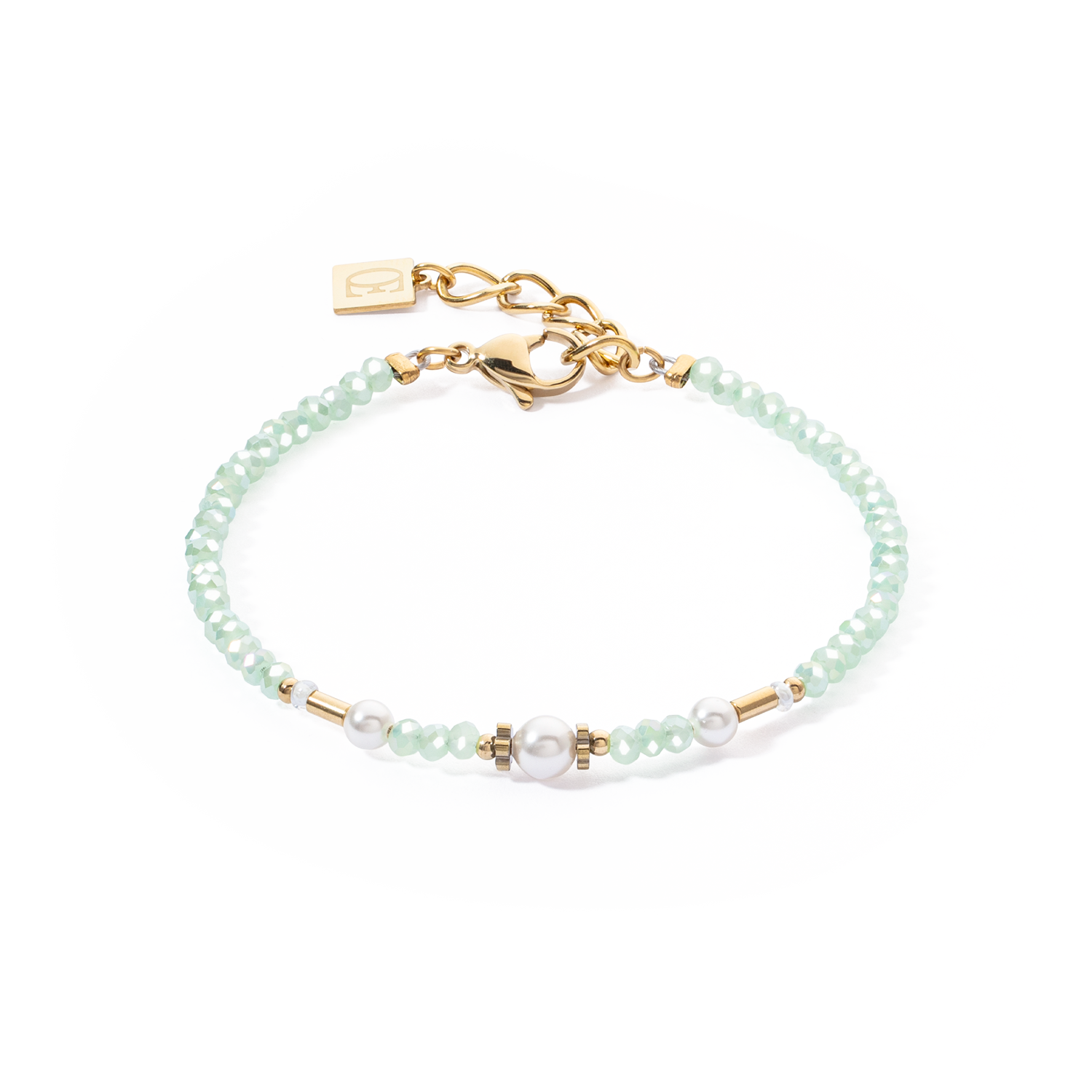 Bracelet Little Twinkle Pearl Mix light green