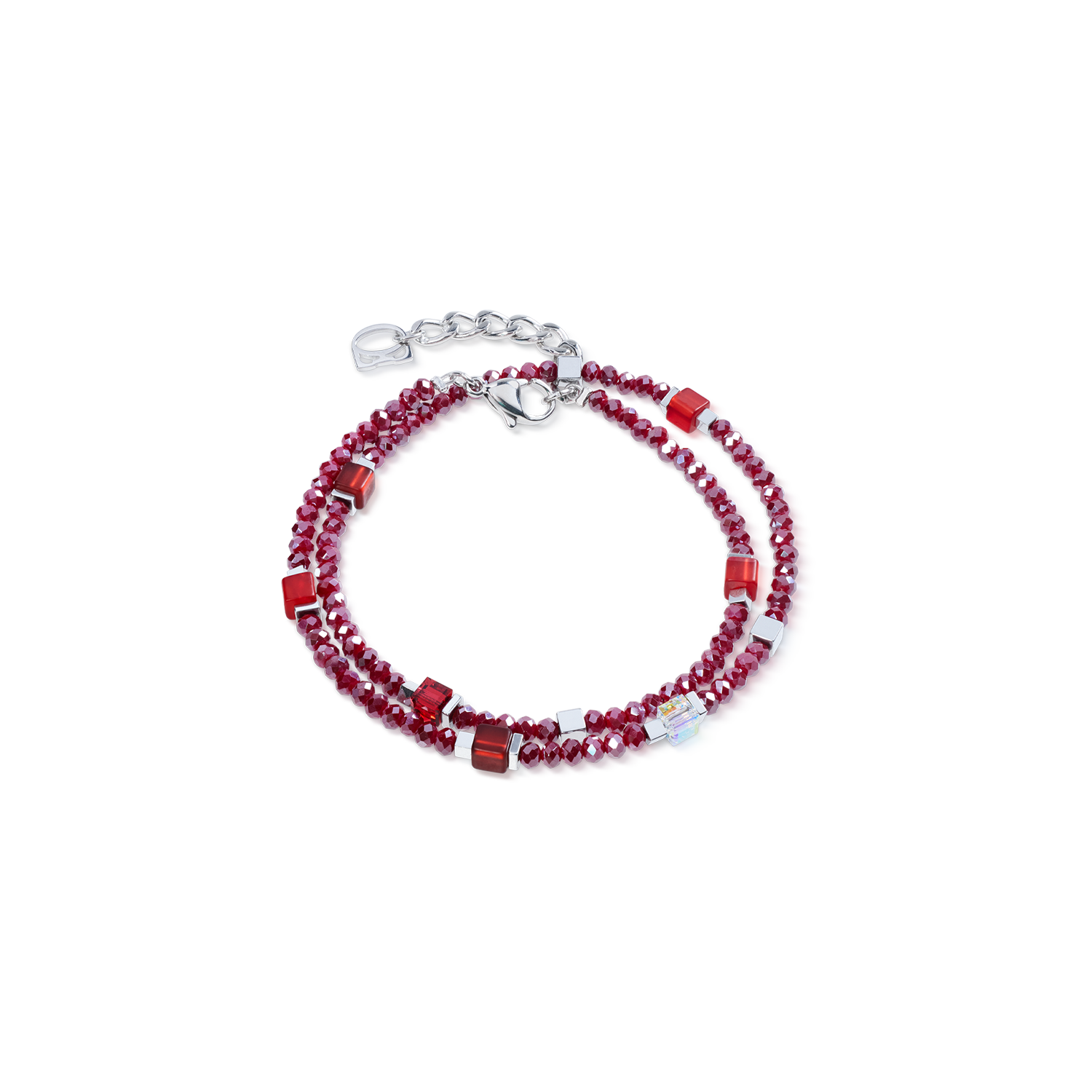 Joyful Colours Flex Bracelet silver-red