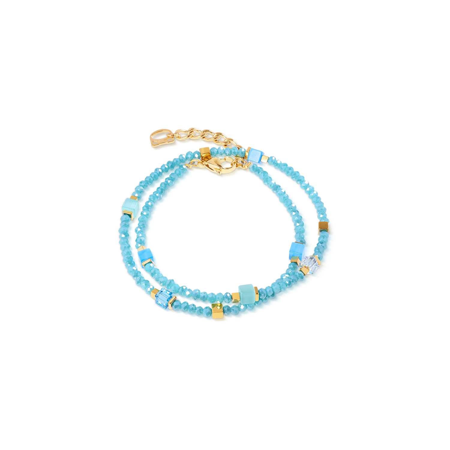 Joyful Colours Flex Bracelet gold-turquoise