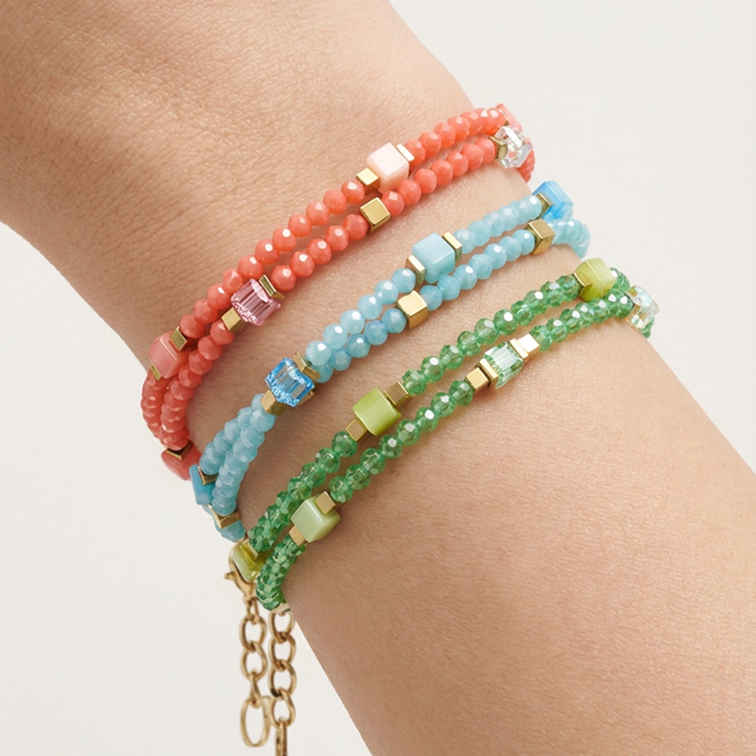 Joyful Colours Flex Bracelet gold-pink