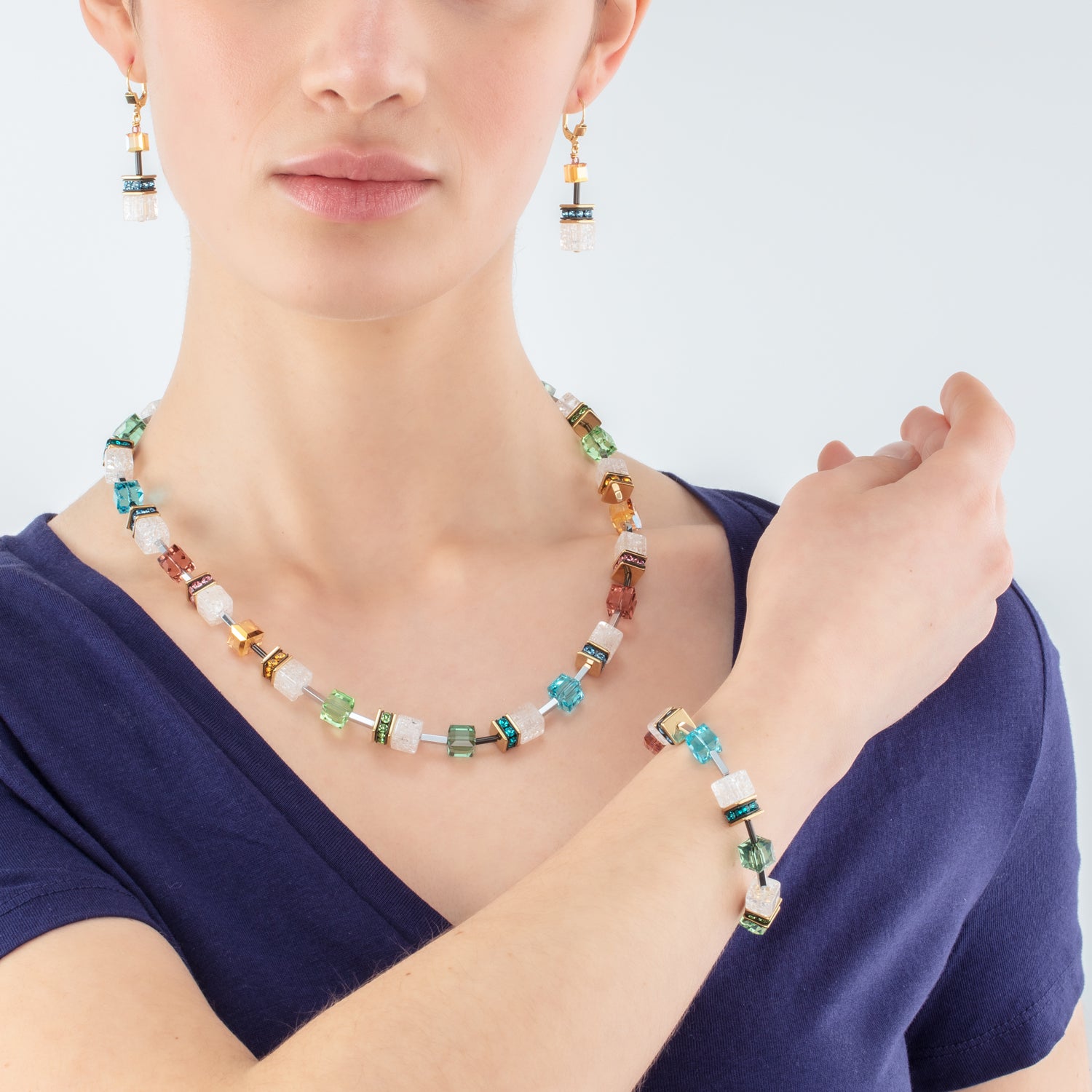 GeoCUBE® Iconic Statement Precious bracelet multicolour