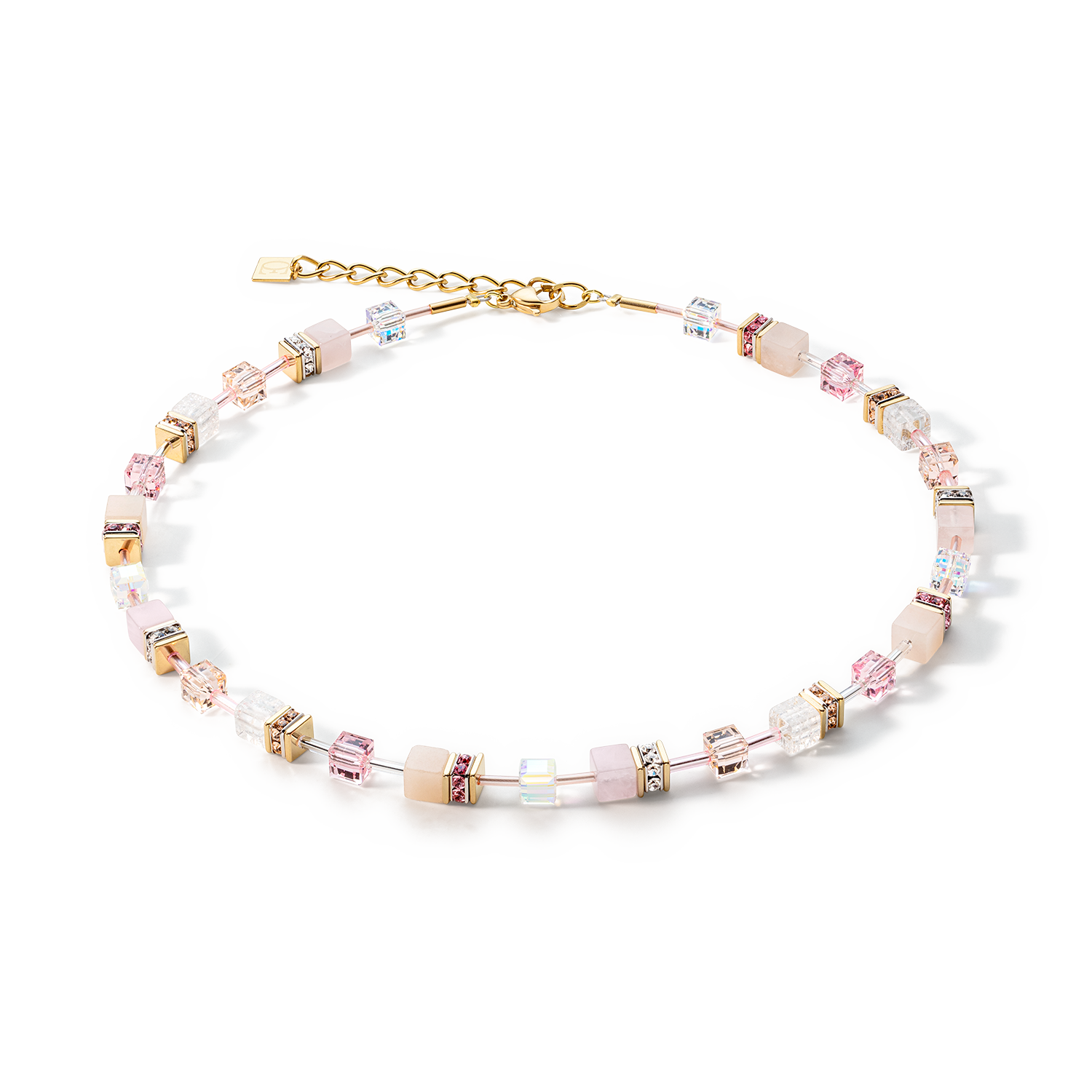 GeoCUBE® Iconic Precious necklace light rose