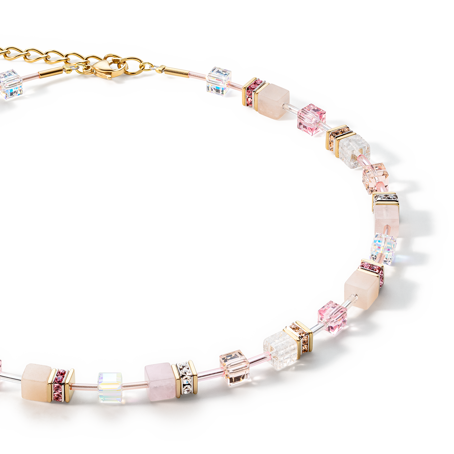 GeoCUBE® Iconic Precious necklace light rose