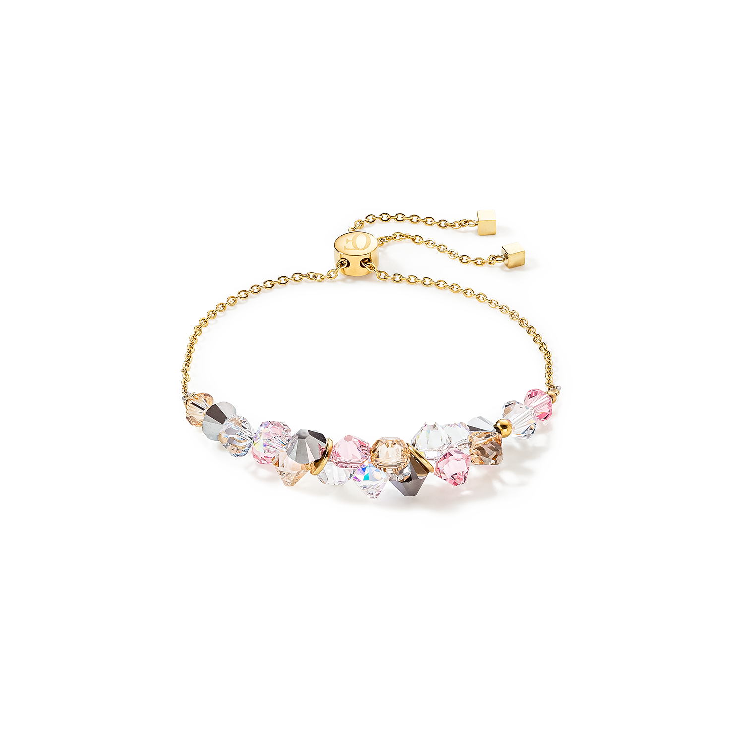 Dancing Crystals bracelet gold light