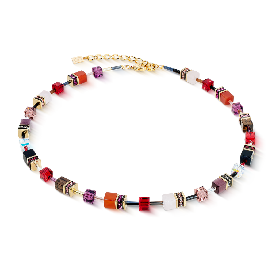 GeoCUBE® Iconic Precious necklace Festive red