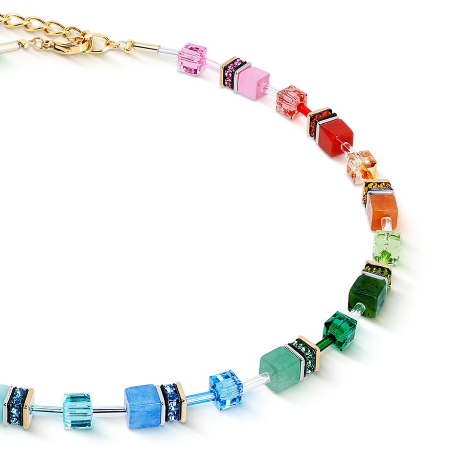 GeoCUBE® Iconic Precious necklace Rainbow