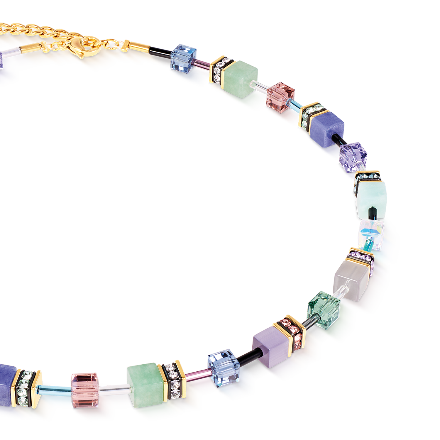 GeoCUBE® Iconic Precious Necklace Pastel Garden