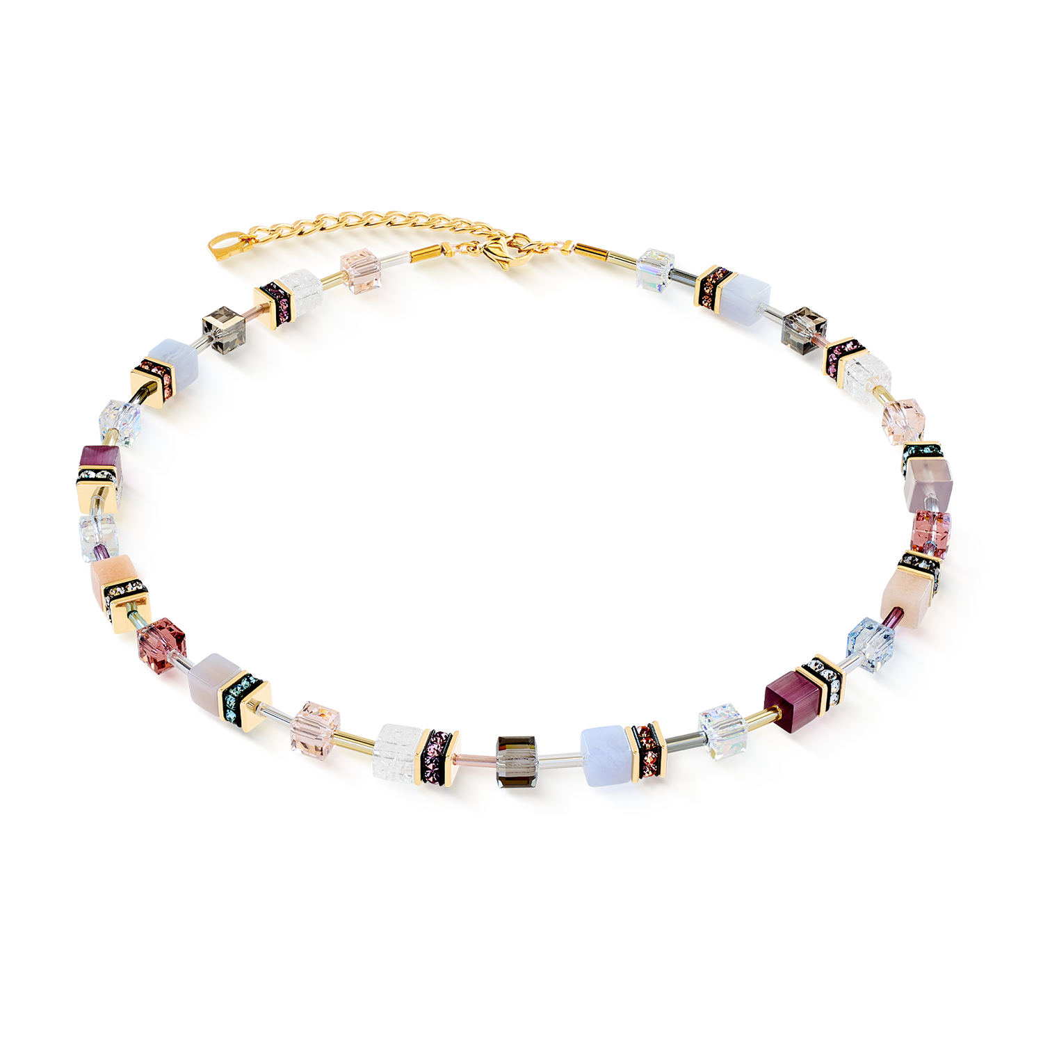 GeoCUBE® Iconic Precious necklace Golden Blush