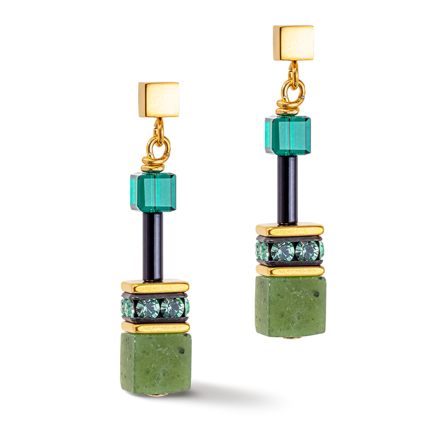 GeoCUBE® Iconic Precious earrings green