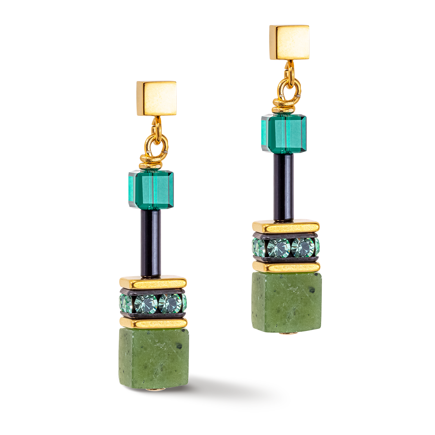 GeoCUBE® Iconic Precious earrings green
