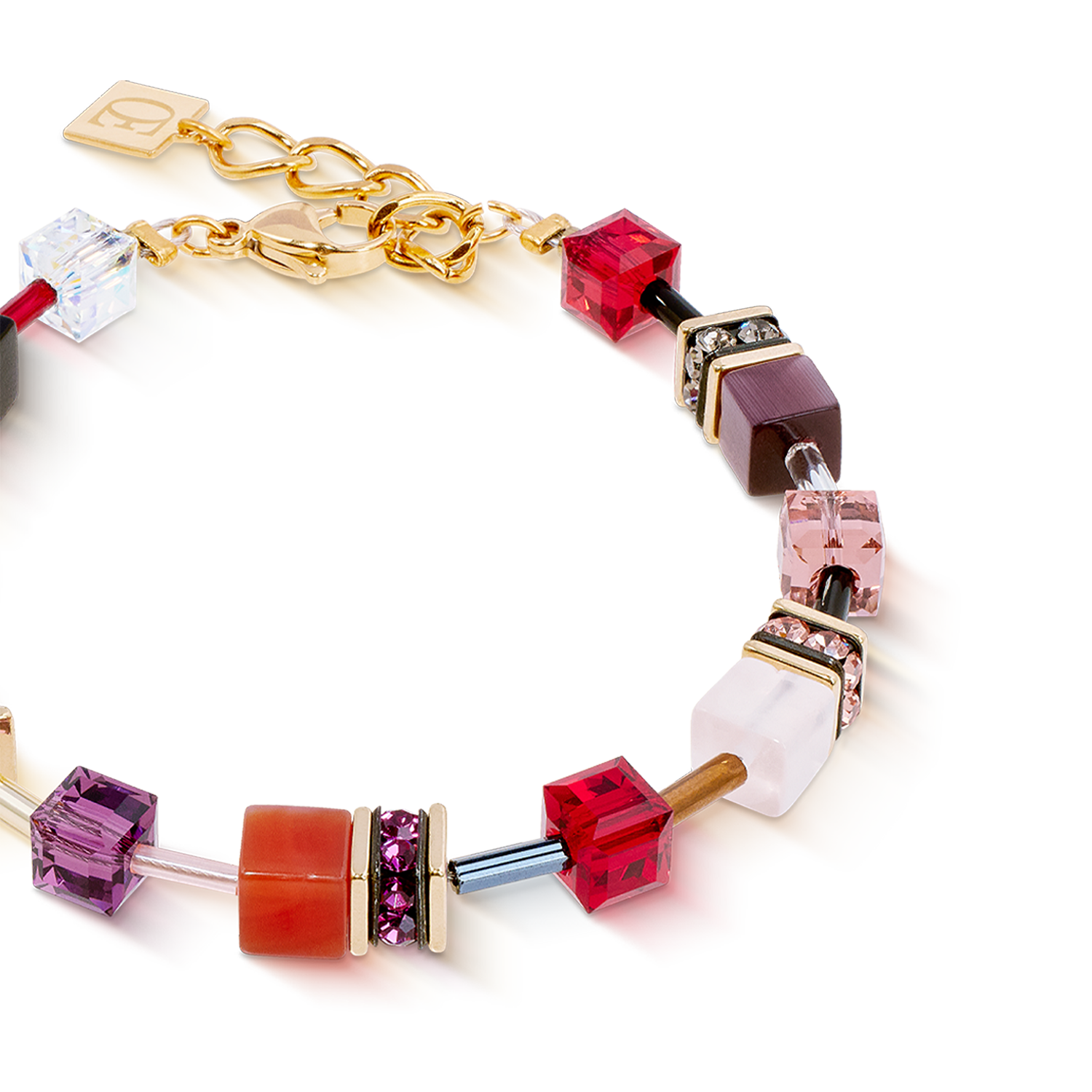 GeoCUBE® Iconic Precious bracelet Festive red